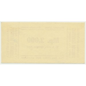 Lviv, Stanislawa Ziembinska - Składnica Spożywcza, voucher for 2,000 marks