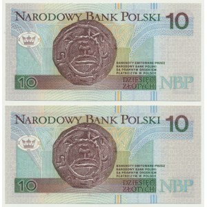 10 złotych 1994 - HI i HM (2 szt.)