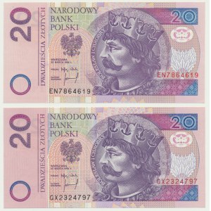 20 złotych 1994 - EN i GX (2 szt.)