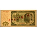 50 zloty 1948 - SPECIMEN - A 12334567/8901234 - RARE