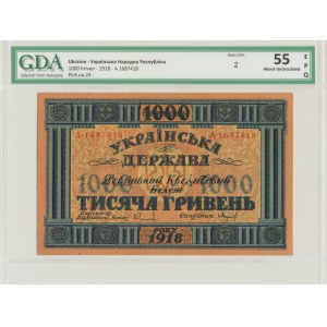 Ukraina, 1.000 hrywien 1918 - GDA 55 EPQ