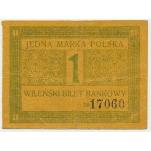 Vilnius, Vilnius Bank Ticket, 1 mark 1920