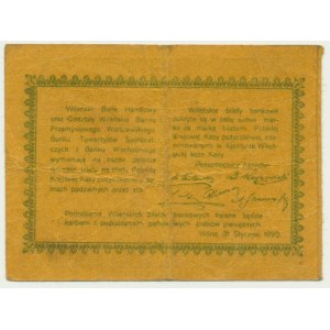 Vilnius, Vilnius Bank Ticket, 1 mark 1920