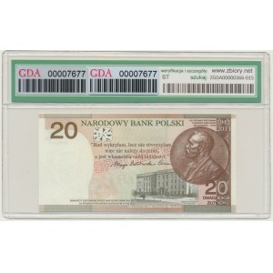 20 złotych 2011 - Maria Skłodowska Curie - WZÓR - GDA 66 EPQ