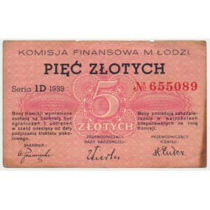 Łódź, 5 złotych 1939