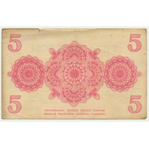 Łódź, 5 PLN 1939