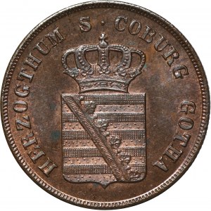Deutschland, Herzogtum Sachsen-Coburg und Gotha, Ernest I., 3 Fenigi Gotha 1834 - RARE, SCHÖN