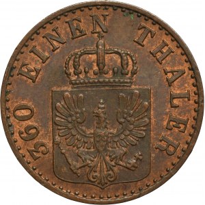Niemcy, Królestwo Prus, Fryderyk Wilhelm IV, 1 Fenig Berlin 1851 A - ex. Dr. Max Blaschegg
