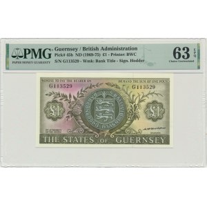 Guernsey, 1 Pound (1969-75) - PMG 63 EPQ