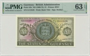 Guernsey, 1 libra (1969-75) - PMG 63 EPQ