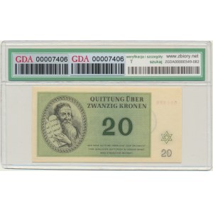 Czechosłowacja (Getto Terezin), 20 koron 1943 - GDA 64 EPQ