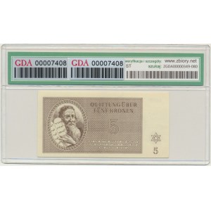 Czechosłowacja (Getto Terezin), 5 koron 1943 - GDA 58 EPQ