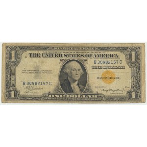 USA, Yellow Seal North Africa Silver Certificate, 1 Dollar 1935 - A - Julian & Morgenthau -