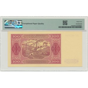100 Zloty 1948 - HF - PMG 64 EPQ - gestreiftes Papier