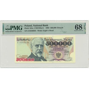 500,000 zloty 1993 - Z - PMG 68 EPQ - last vintage series