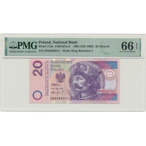 20 złotych 1994 - DN - PMG 66 EPQ