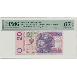20 złotych 1994 - FW - PMG 67 EPQ