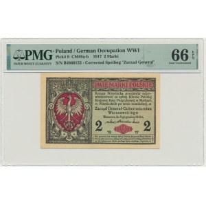 2 marki 1916 - Generał - B - PMG 66 EPQ