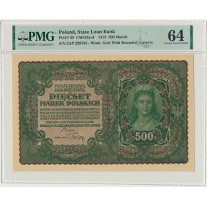 500 marks 1919 - II Series AP - PMG 64