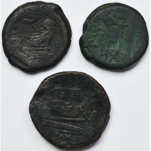 Set, Roman Republic, As (3 pcs.)