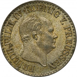 Niemcy, Królestwo Prus, Fryderyk Wilhelm IV, 1/2 Silber groschen Berlin 1853 A - ex. Dr. Max Blaschegg