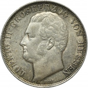 Germany, Grand Duchy of Hessen-Darmstadt, Ludwig II, 1 Gulden Darmstadt 1844 - ex. Dr. Max Blaschegg