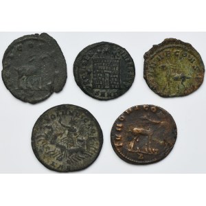 Set, Roman Imperial, Antoniniani and follis (5 pcs.)