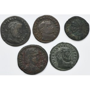 Set, Roman Imperial, Follis (5 pcs.)