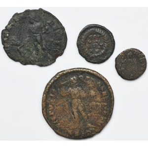 Set, Römisches Reich, Bronzen (4 Stück).