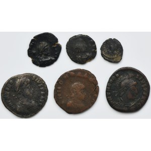 Set, Römisches Reich und Byzanz, Bronzen (5 Stück).
