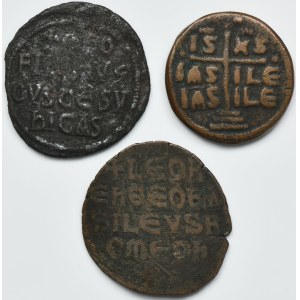 Satz, Byzantinisches Reich, Bronzen (3 Stück).