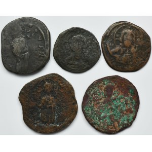 Satz, Byzantinisches Reich, Bronzen (5 Stück).