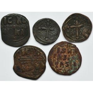 Satz, Byzantinisches Reich, Bronzen (5 Stück).