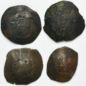 Set, Byzantine Empire, AE Trachy (4 pcs.)