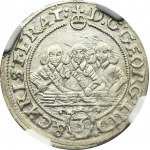 Silesia, Duchy of Liegnitz-Brieg-Wohlau, Georg III, Ludwig IV, Christian, 3 Kreuzer Brieg 1659 EW - VERY RARE - NGC AU53
