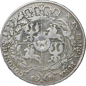 Poniatowski, Thaler Varšava 1777 EB - LITH - RARE