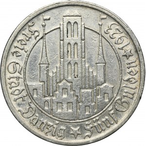 Wolne Miasto Gdańsk, 5 guldenów 1923 Kościół