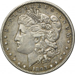 USA, 1 Dolar Filadelfia 1893 - Morgan