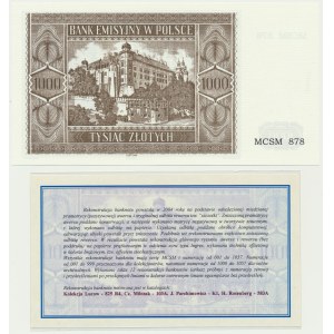 Krakowiak, 1,000 gold 1941 - MCSM 878 - with certificate from Cz.Miłczak