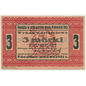 Königshütte (Königshütte), 3 značky 1921
