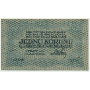 Czechoslovakia, 1 Koruna 1919