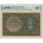 500 marek 1919 - I Serja BC - PMG 67 EPQ
