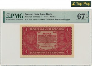 1 známka 1919 - 1. séria GN - PMG 67 EPQ