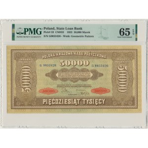 50,000 marks 1922 - G - PMG 65 EPQ