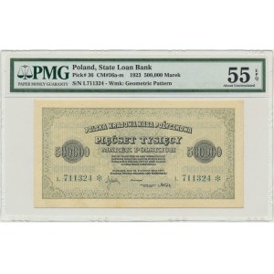 500,000 mark 1923 - L - 6 digits with ❊ - PMG 55 EPQ - RARE