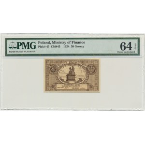 20 Pfennige 1924 - PMG 64 EPQ