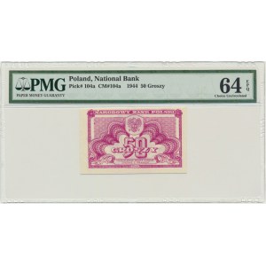 50 groszy 1944 - PMG 64 EPQ