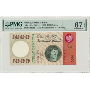 1,000 Gold 1965 - S - PMG 67 EPQ