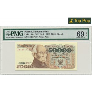 50.000 złotych 1989 - AC - PMG 69 EPQ