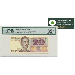 20 zlatých 1982 - AP - PMG 69 EPQ